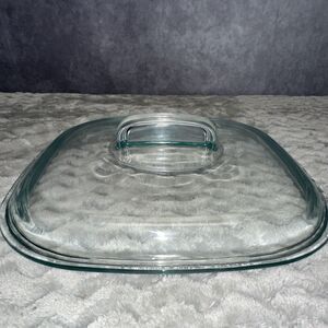 Pyrex Vintage Casserole Replacement Lid Only 680C Square CorningWare Blue Tint